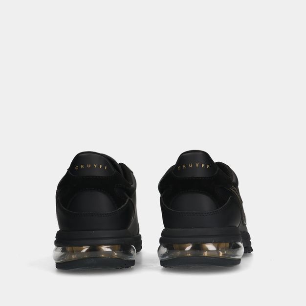 Cruyff flash runner black/gold heren sneakers
