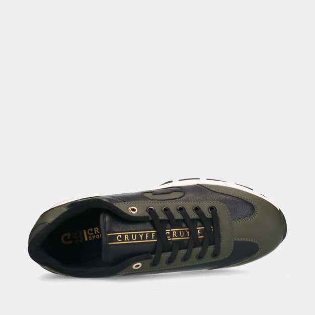 Cruyff Flash Runner 559 Olive Green/Black heren sneakers