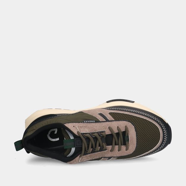 Cruyff Ambruzzia Black/Taupe/Dark Olive heren sneakers