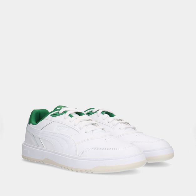 Puma Doublecourt White/Archive Green heren sneakers