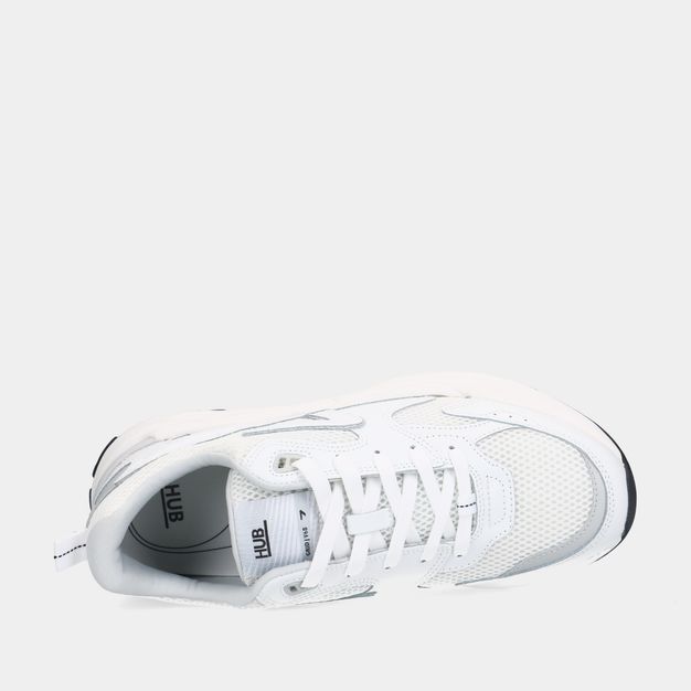 HUB Grid-M L26 White heren sneakers
