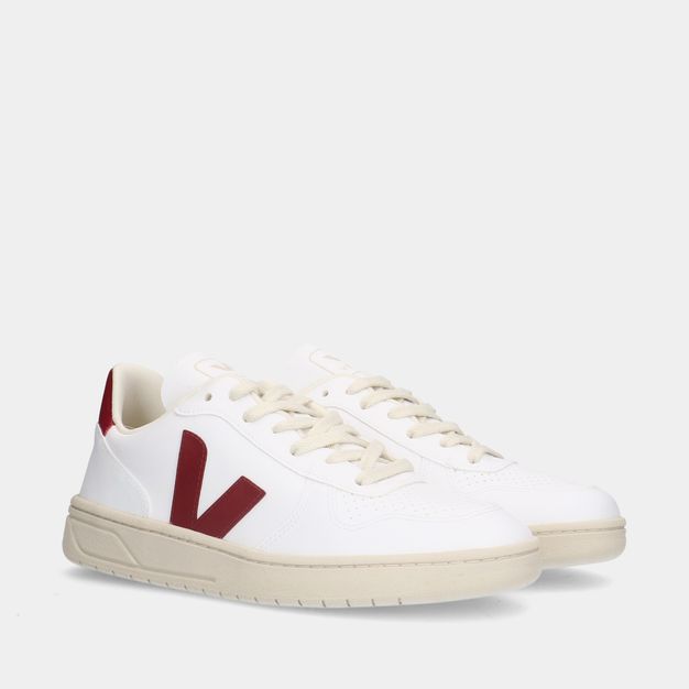 Veja- V-10 White/Marsala heren sneakers
