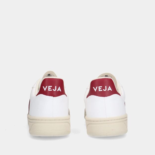 Veja- V-10 White/Marsala heren sneakers