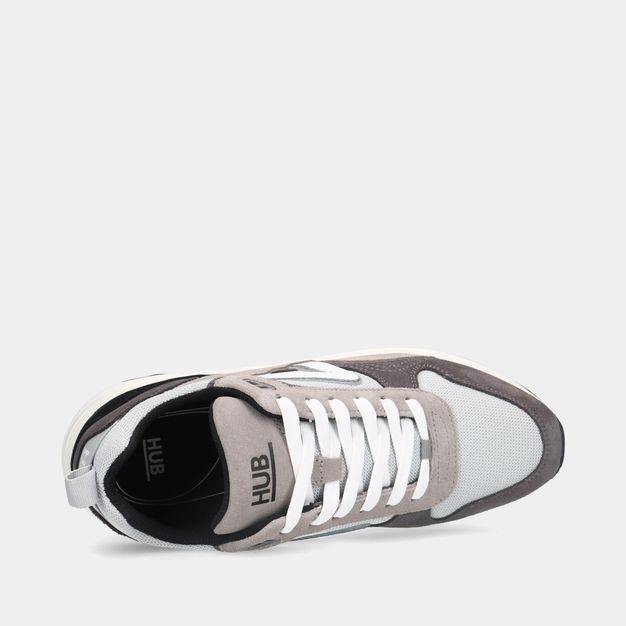 HUB Glide S43 Grey/Black heren sneakers
