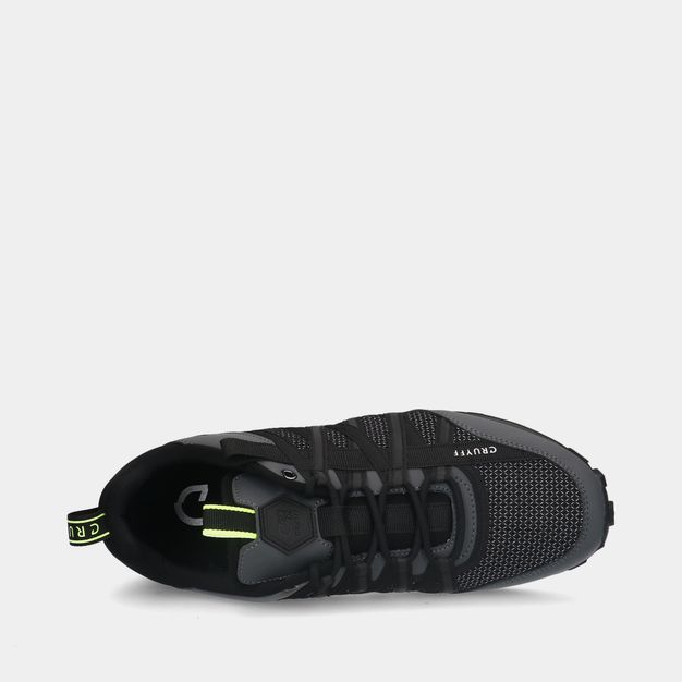 Cruyff Fearia Hex Black/Grey/Fluo Yellow heren sneakers