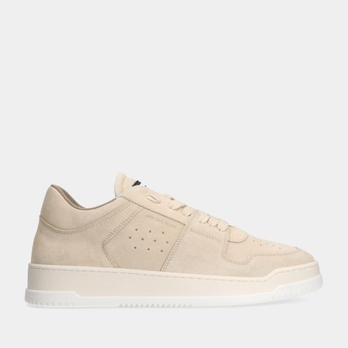 Off the pitch supernova velour beige heren sneakers