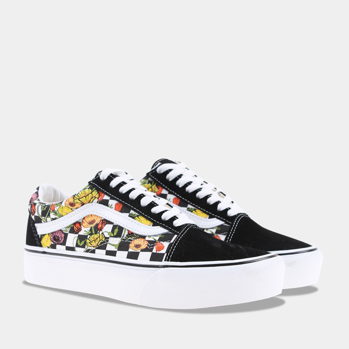 vans old skool all black platform