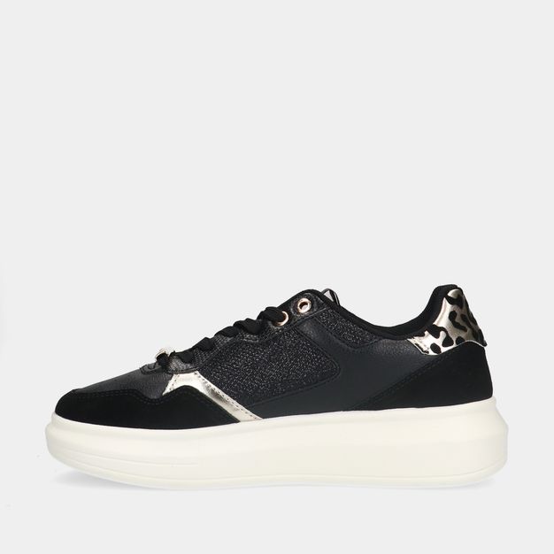 Cruyff Pace Court Black/ Gold dames sneakers