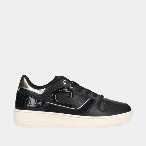 Cruyff Campo Low Lux Black/Gold dames sneakers