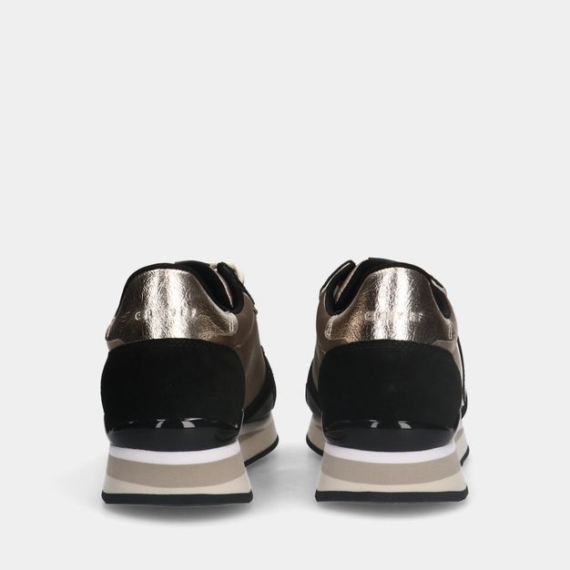 Cruyff Parkrunner Lux 957 Black/ Gold dames sneakers