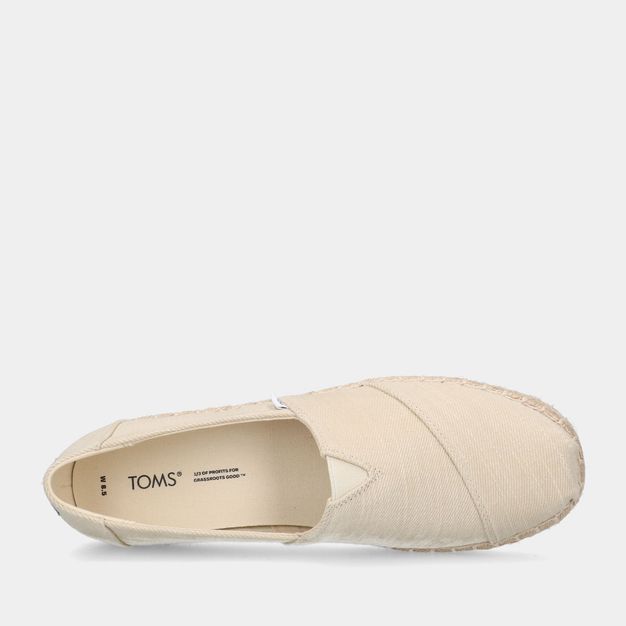 TOMS Alpargata Platform Rope Beige dames sneakers