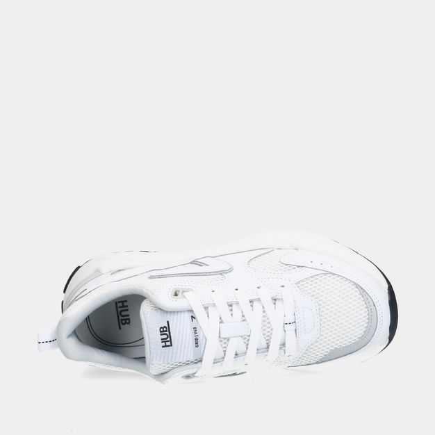 HUB Grid-W L27 White dames sneakers