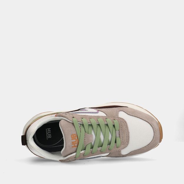 HUB gilde S43 off white dames sneakers