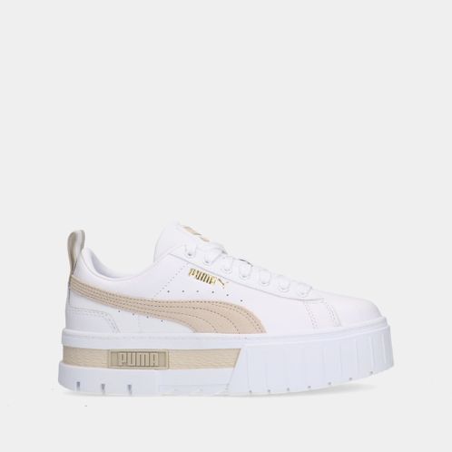 Puma Mayze Lth White/Peyote dames sneakers