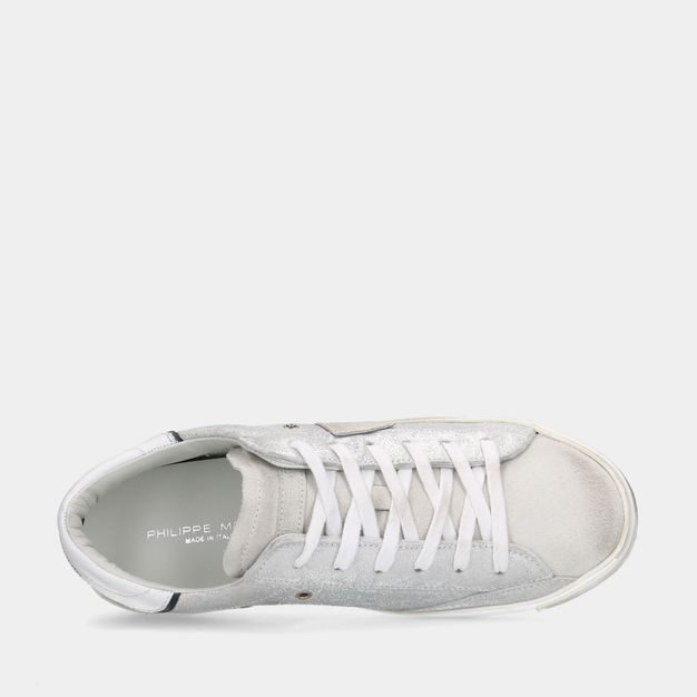 Philippe Model PRSX Low Silver dames sneakers