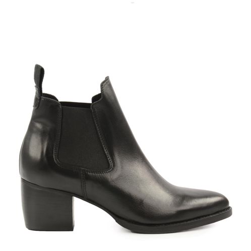 Chelsea boots en cuir - noir