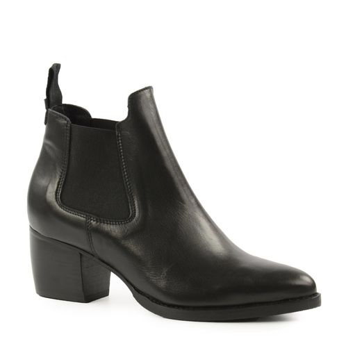 Leren chelsea boots zwart