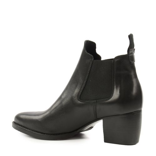 Leren chelsea boots zwart
