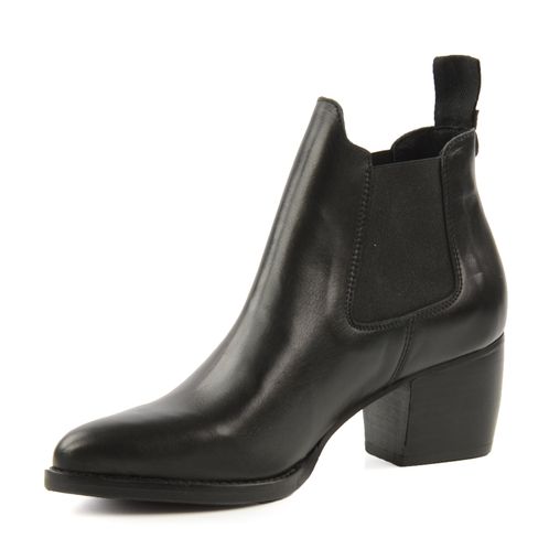 Leren chelsea boots zwart