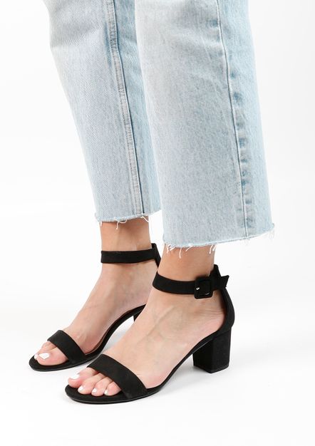 Sandales textile minimalistes - noir