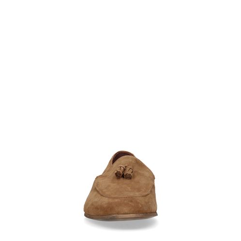 Camel loafers