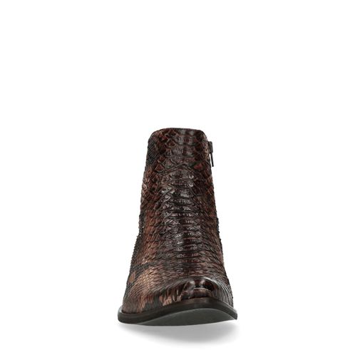 Boots met snakeskin print