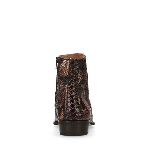 Boots met snakeskin print