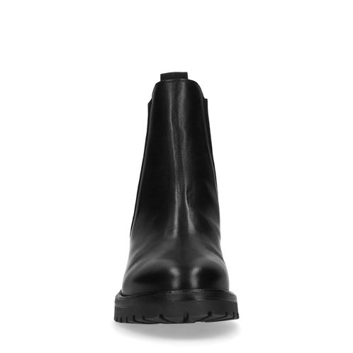 Zwarte leren chelsea boots