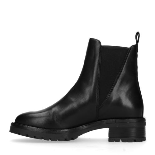 Zwarte leren chelsea boots