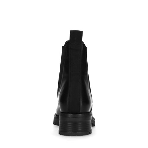 Zwarte leren chelsea boots