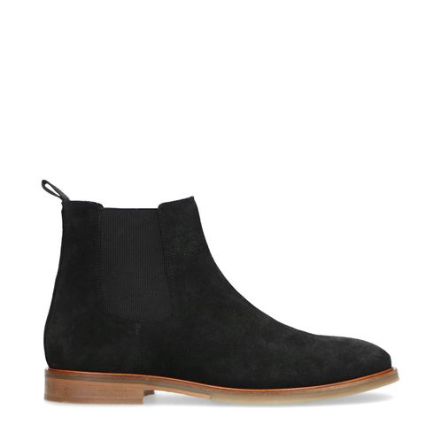 Zwarte suède chelsea boots