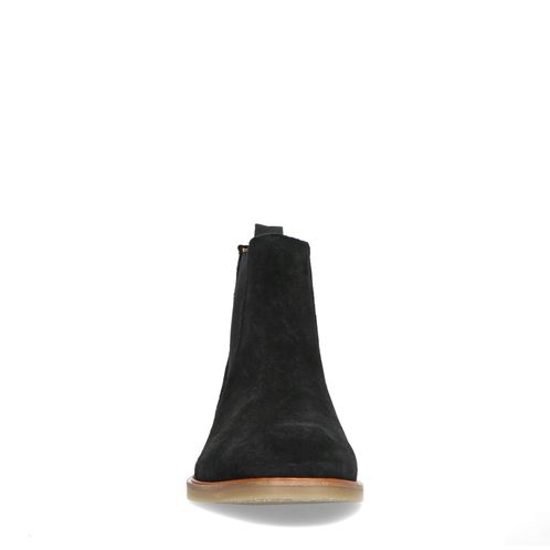 Chelsea boots en daim - noir
