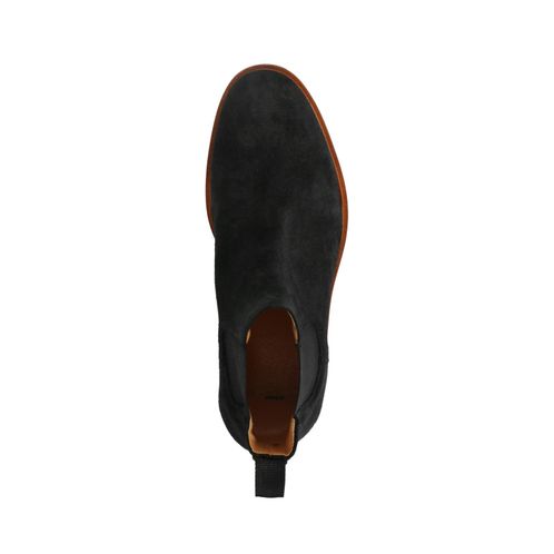 Chelsea boots en daim - noir