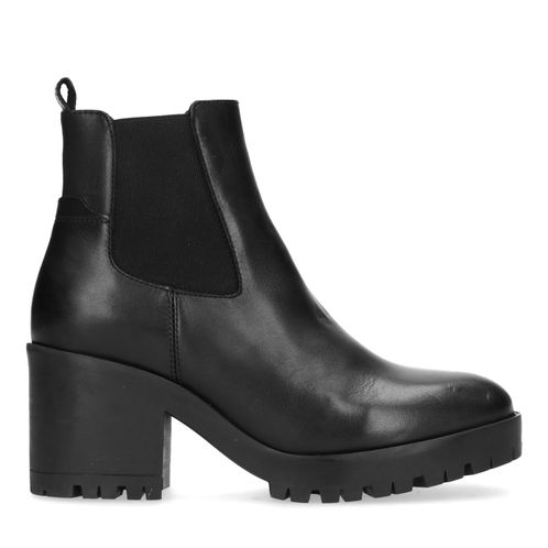 Zwarte chelsea boots met hak