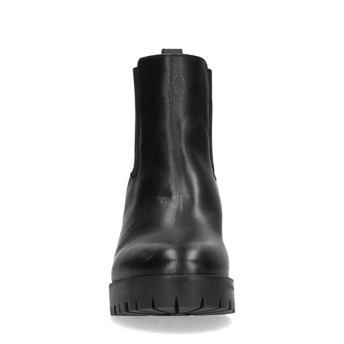 Zwarte chelsea boots met hak