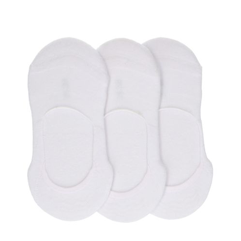 Socquettes pour baskets unisexe 3 paires - blanc