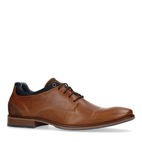 Chaussures à lacets en cuir - marron