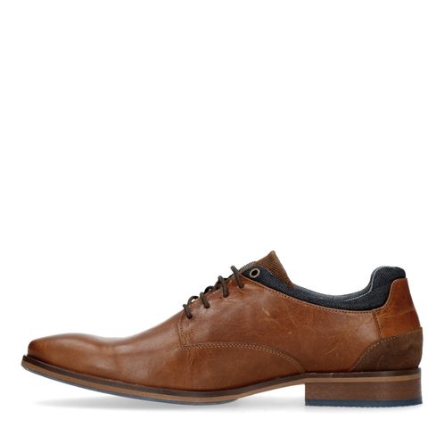 Chaussures à lacets en cuir - marron