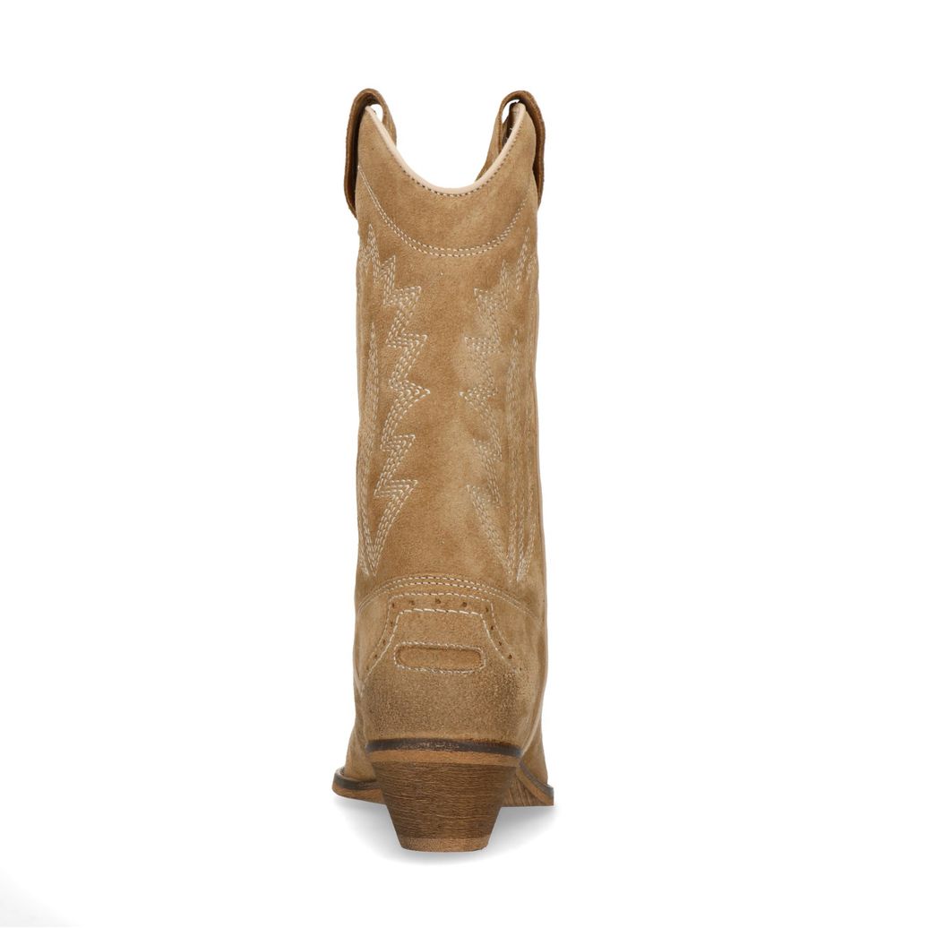Taupe suède cowboylaarzen
