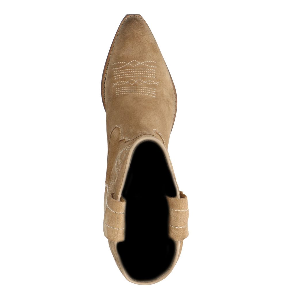 Santiags en daim - taupe