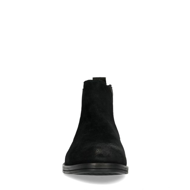 Chelsea boots en daim - noir