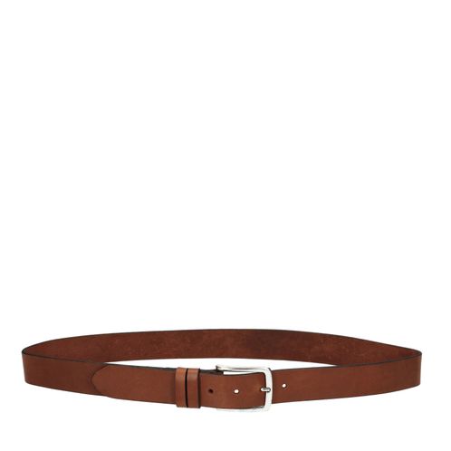 Cognac leren riem