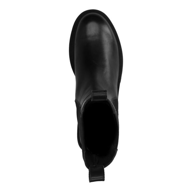 Chelsea boots en cuir - noir