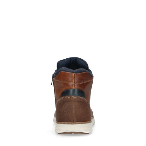 Braune Schnürboots aus Leder