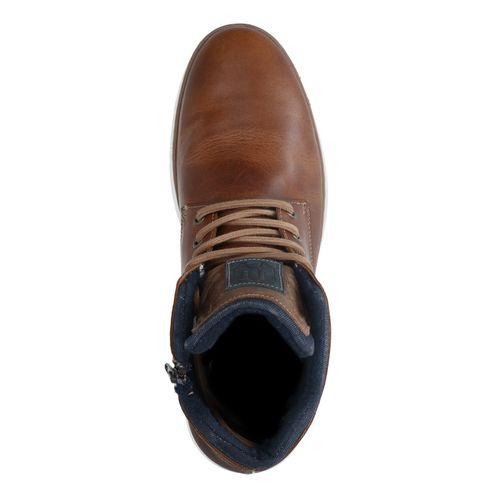 Braune Schnürboots aus Leder
