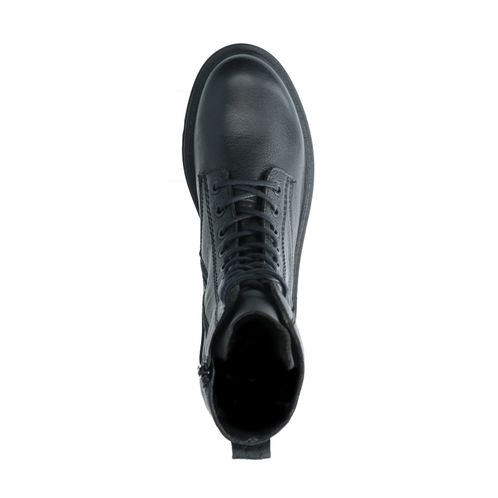 Zwarte leren biker boots