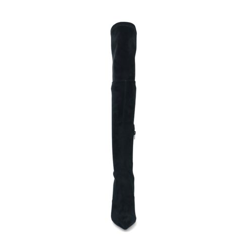 Hohe schwarze Stiefel mit Absatz