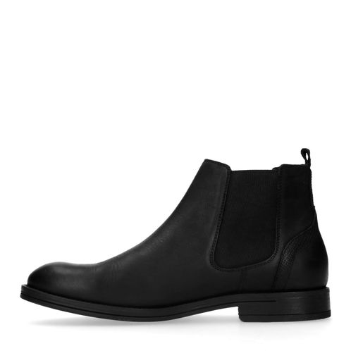 Chelsea boots en cuir - noir 