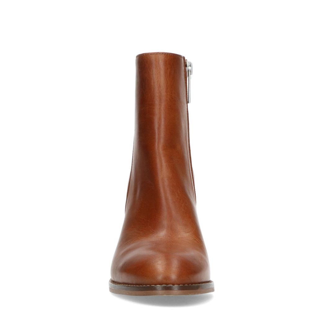 Bottines en cuir à talon - marron