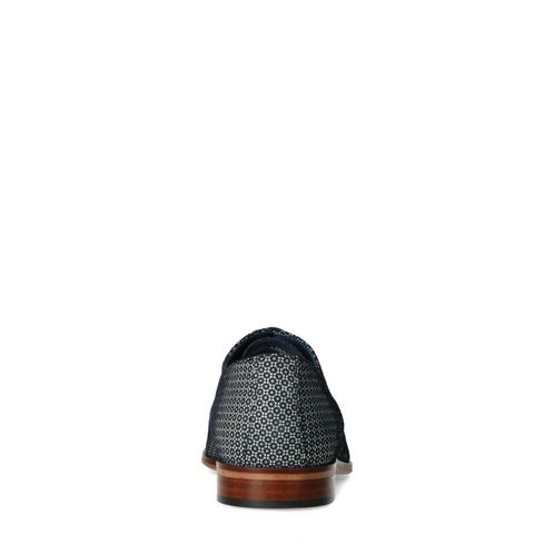 Blauwe veterschoenen met motief